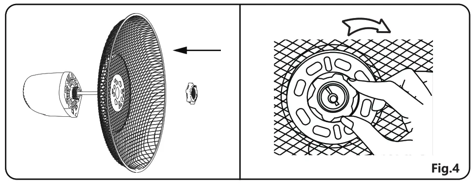 aigostar 330100NFR Mechanical Stand Fan - fig4
