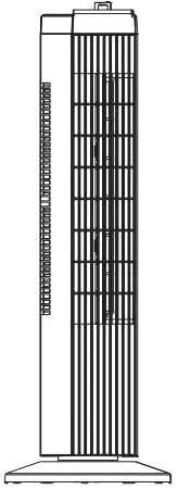 For LIVING 043-7021-6 28 Inch 71 cm Oscillating Tower Fan-fig1