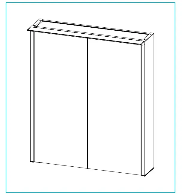 HiB 54000 Dusk 50 LED Mirror Cabinet