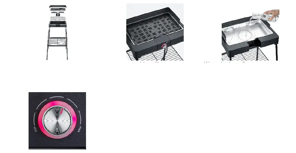SEVERIN PG 8568 Grill with Stand and Grill Plate fig (4)