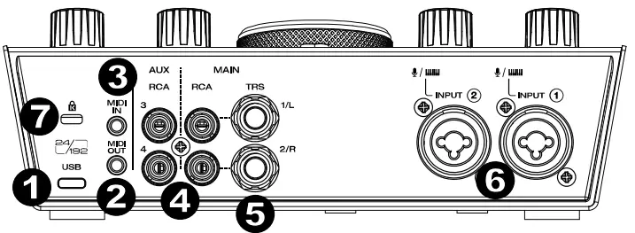 M-AUDIO AIR 192-8 USB 2x2 Audio Interface with MIDI - Fig 2