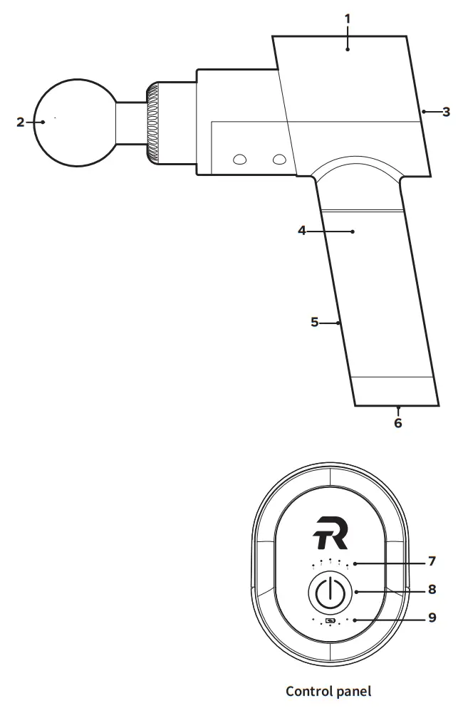 RockerTech B098KJHCYM Pro Percussion Massager Device - fig