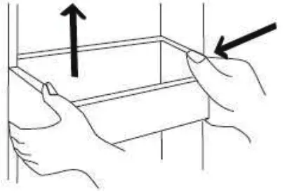 Criterion Upright Freezer Refrigerator - Cleaning Door Bins