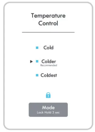 Criterion Upright Freezer Refrigerator - Temperature Control