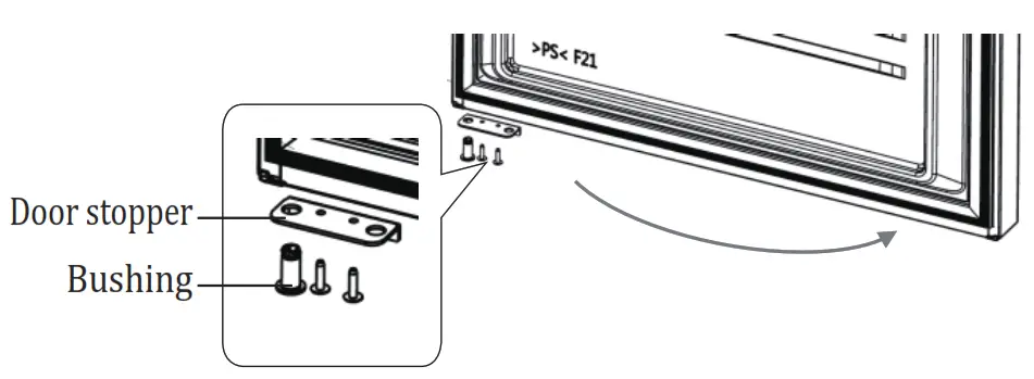 Criterion Upright Freezer Refrigerator - stopper