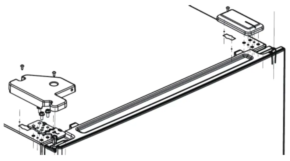 Criterion Upright Freezer Refrigerator - top corner