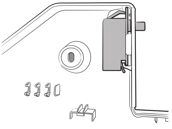 Criterion Upright Freezer Refrigerator - wall hook