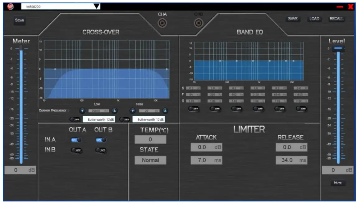 MuxLab 500220 Dante Column Speaker PoE 60W - software