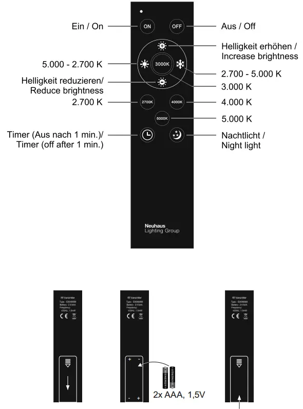 Paul Neuhaus 835793 PURE-LINES LED 3