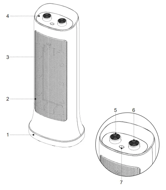 BRAYER BR4800 Fan Heater - FAN HEATER