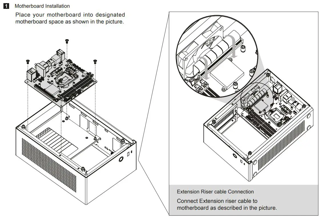 ZALMAN M2 Mini-ITX Computer Case - Gray User Manual - How to install Guide