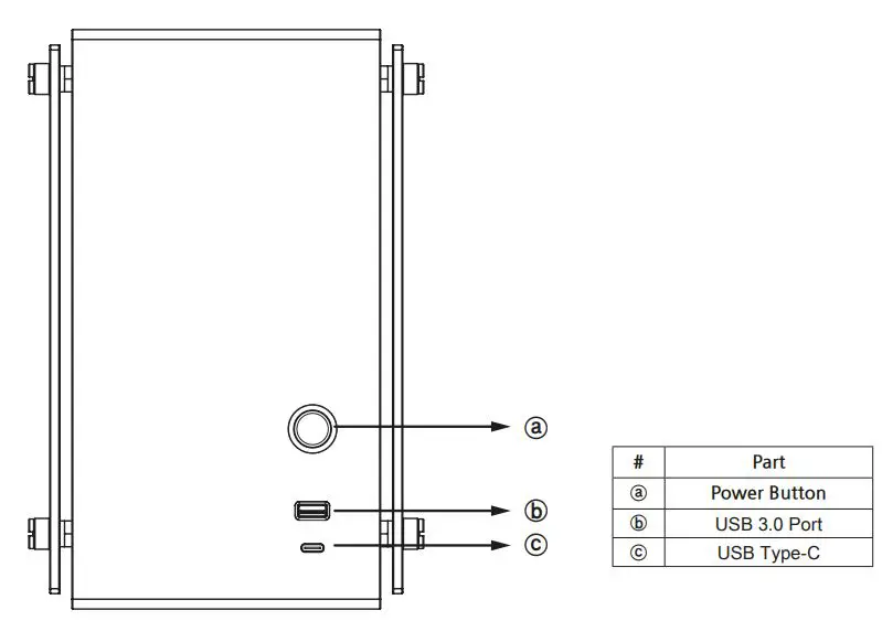 ZALMAN M2 Mini-ITX Computer Case - Gray User Manual - I O Ports