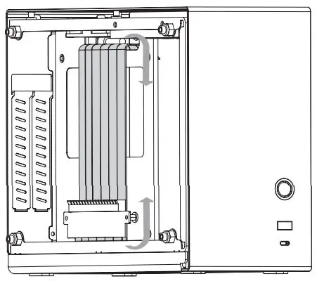 ZALMAN M2 Mini-ITX Computer Case - Gray User Manual - Riser Cable Installation