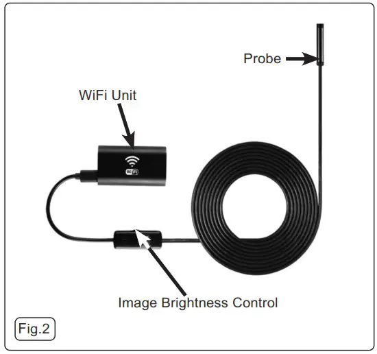 SEALEY VS8113 8MM WiFi Borescope - OPERATION 2