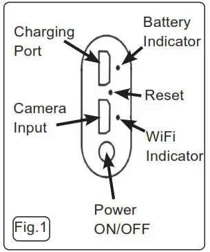 SEALEY VS8113 8MM WiFi Borescope - SPECIFICATION 1