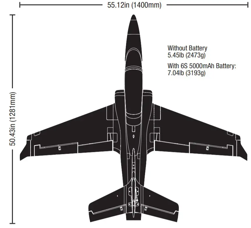 E-flite EFL17750 Viper 90mm EDF - Specifications