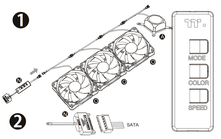 thermaltake TH360 ARGB Sync Snow Edition AIO Liquid Cooler - fig 5