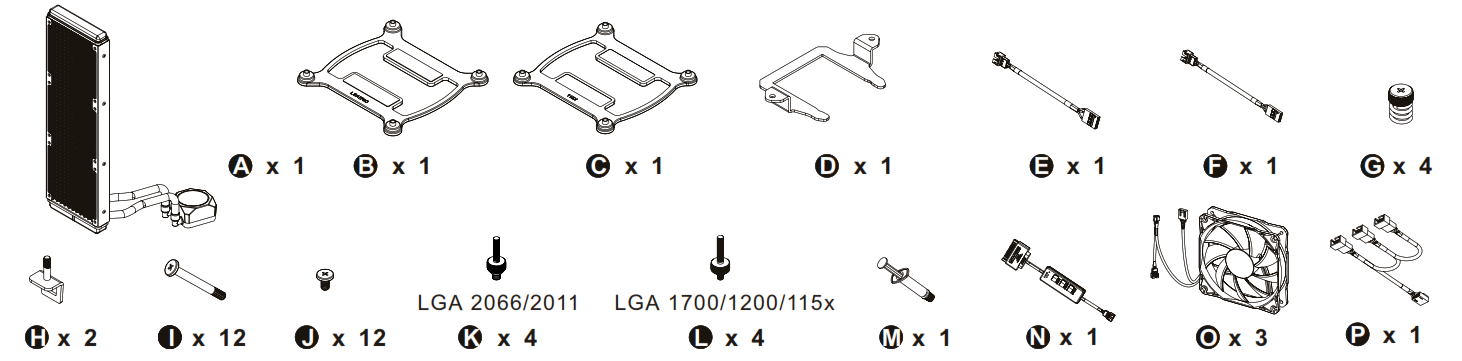 thermaltake TH360 ARGB Sync Snow Edition AIO Liquid Cooler
