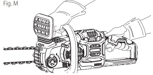 DEWALT DCCS670 60V Cordless Chainsaw Instruction Manual - Figure M