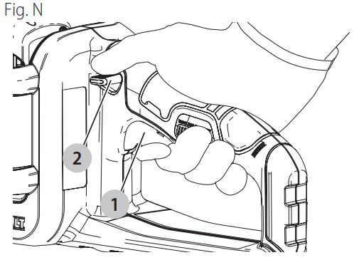 DEWALT DCCS670 60V Cordless Chainsaw Instruction Manual - Figure N