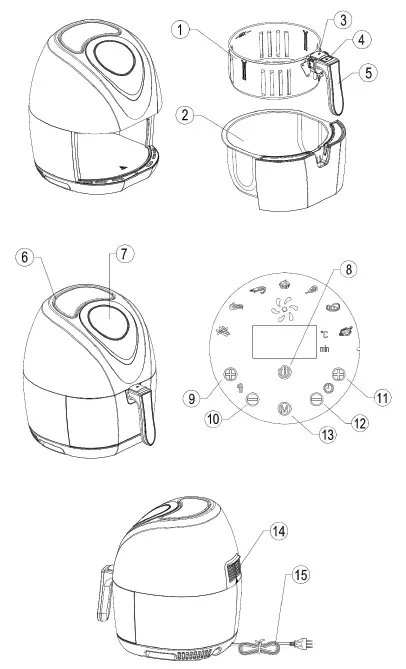 Bright-018309-Hot-Air-Deep-Fryer-fig-1