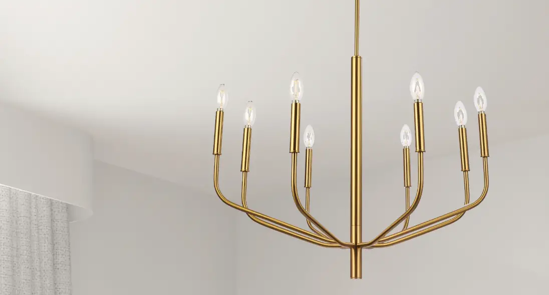 Dainolite Eln-328c Eleanor 8-light Aged Brass Chandelier Instruction Manual