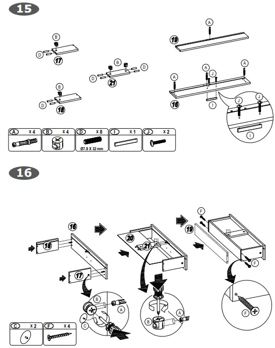 COSTWAY JV10177 48 in. White 31.5 in. Rectangle Wood Console Table - fig10
