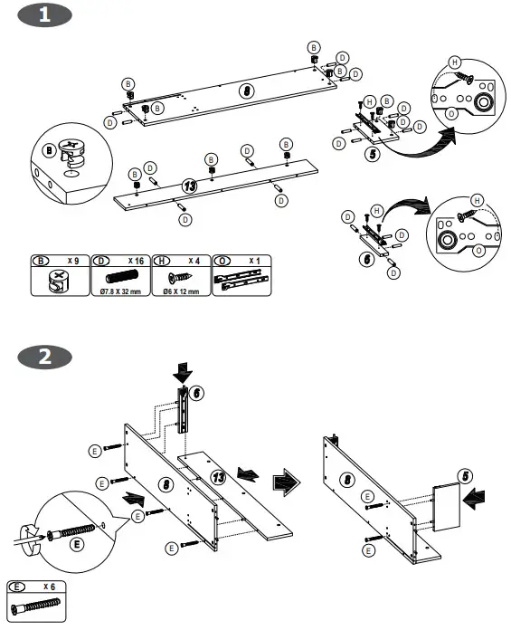 COSTWAY JV10177 48 in. White 31.5 in. Rectangle Wood Console Table - fig3
