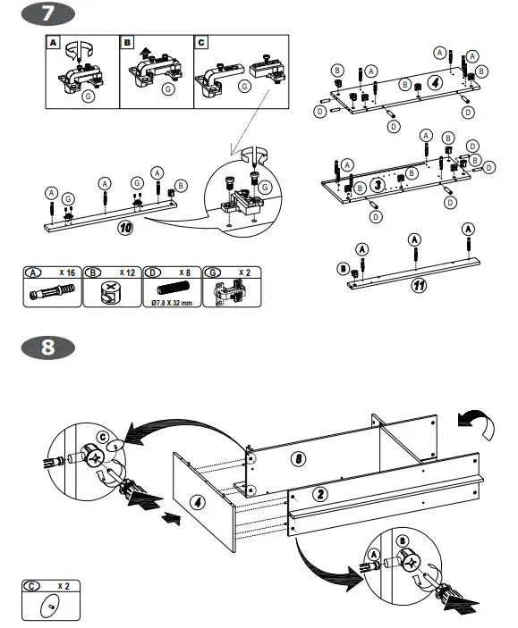 COSTWAY JV10177 48 in. White 31.5 in. Rectangle Wood Console Table - fig6
