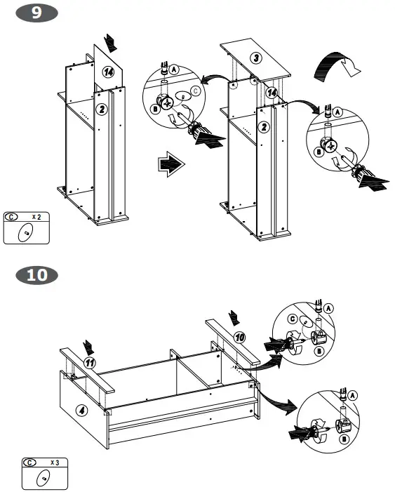 COSTWAY JV10177 48 in. White 31.5 in. Rectangle Wood Console Table - fig7