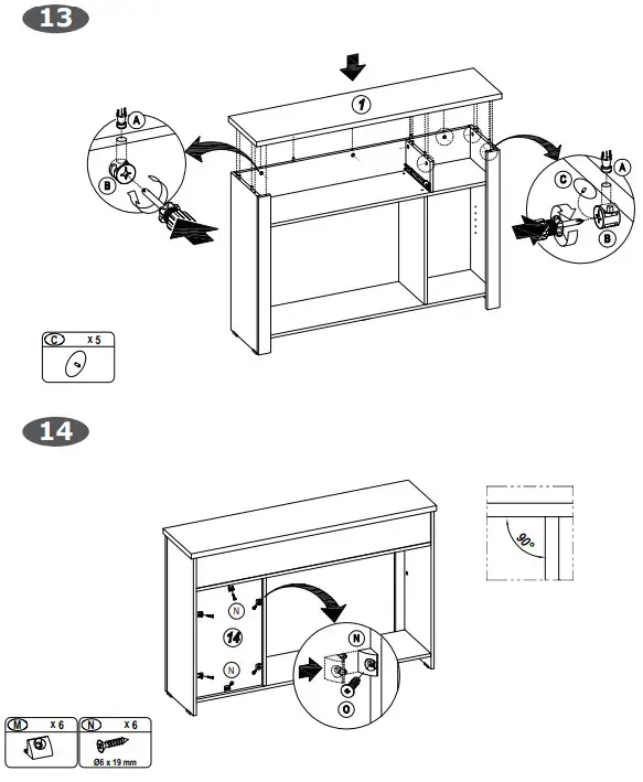 COSTWAY JV10177 48 in. White 31.5 in. Rectangle Wood Console Table - fig9