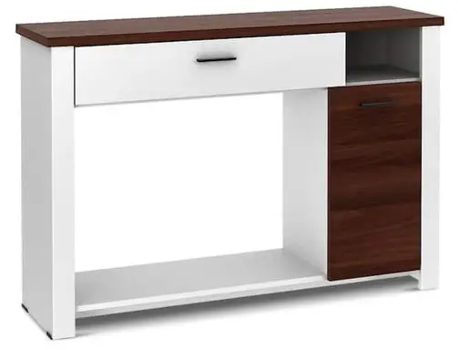 COSTWAY JV10177 48 in. White 31.5 in. Rectangle Wood Console Table