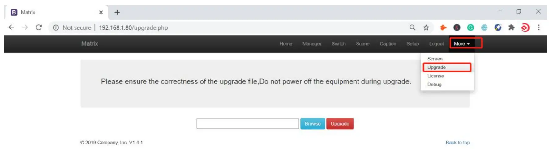 Equipment Operation and Instruction