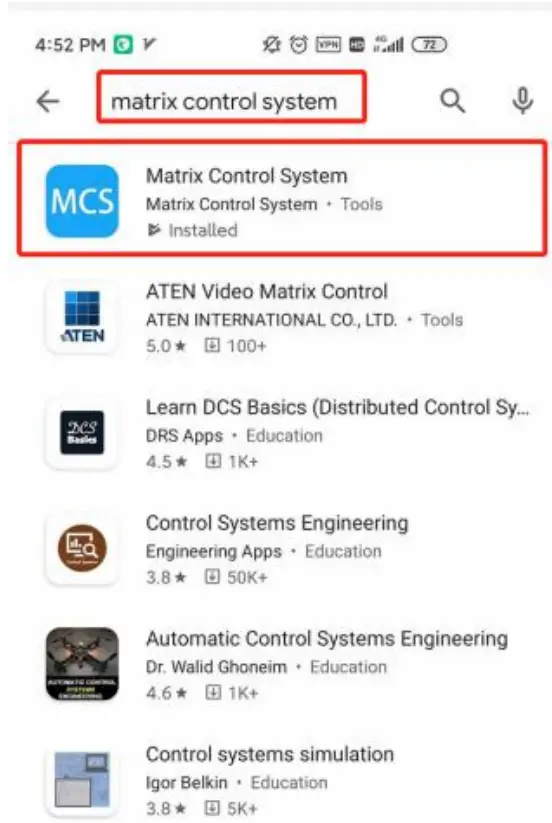 Equipment Operation and Instruction