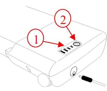 Battery charge indicator