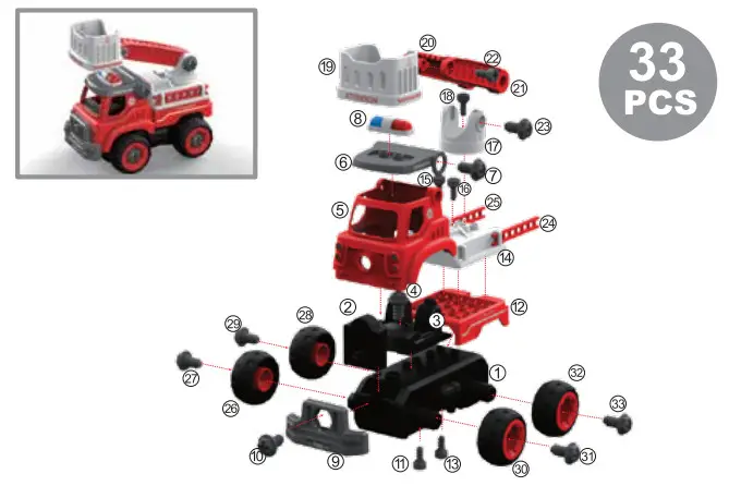 Flybar PDC001 Power Gearz DIY Build and Drive Remote Control Take Apart Car - Figure 18