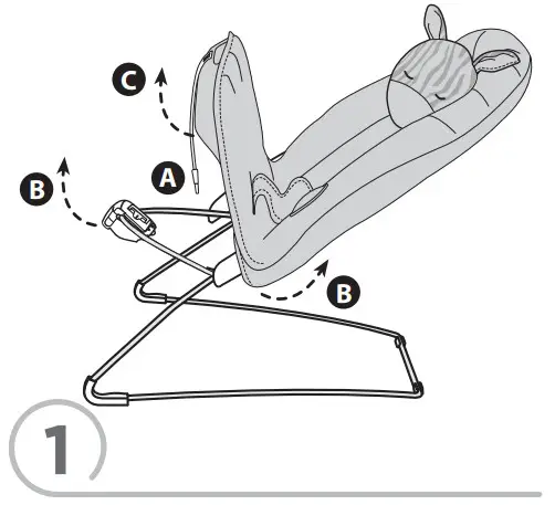 Fisher-Price CHM79 Deluxe Bouncer -Battery Installation