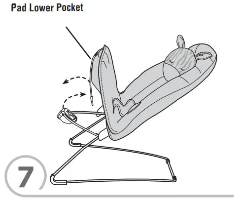 Fisher-Price CHM79 Deluxe Bouncer -Pad Lower