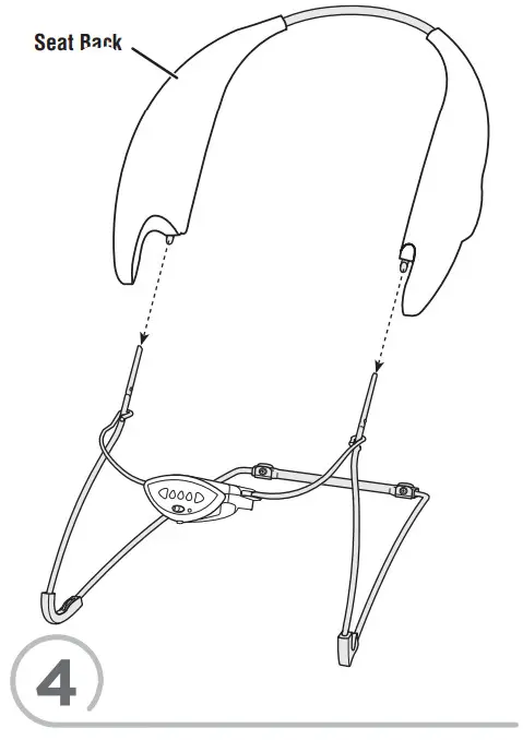 Fisher-Price CHM79 Deluxe Bouncer -Seat Back