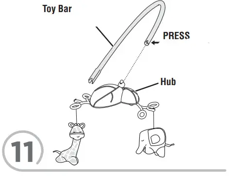 Fisher-Price CHM79 Deluxe Bouncer -Toy Bar