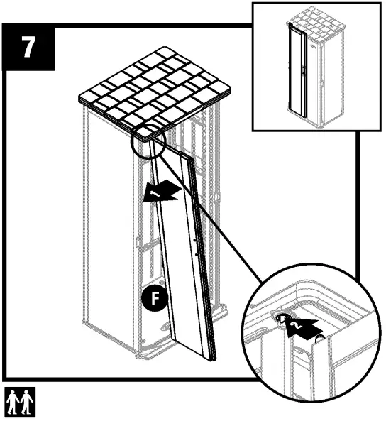 Suncast BMS1250 Vertical Storage Shed - fig 11