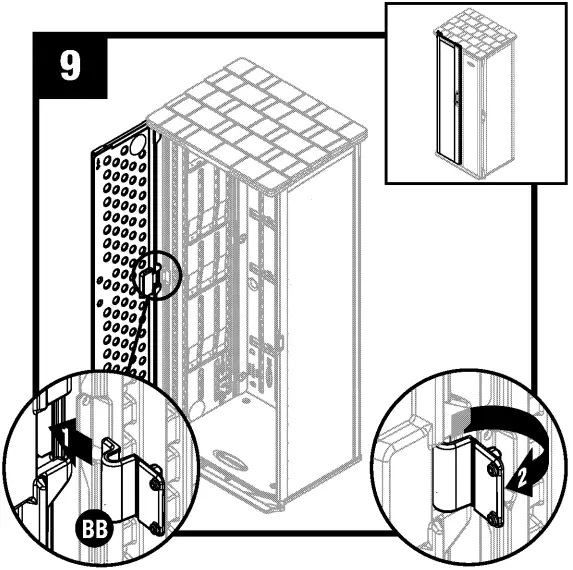 Suncast BMS1250 Vertical Storage Shed - fig 13