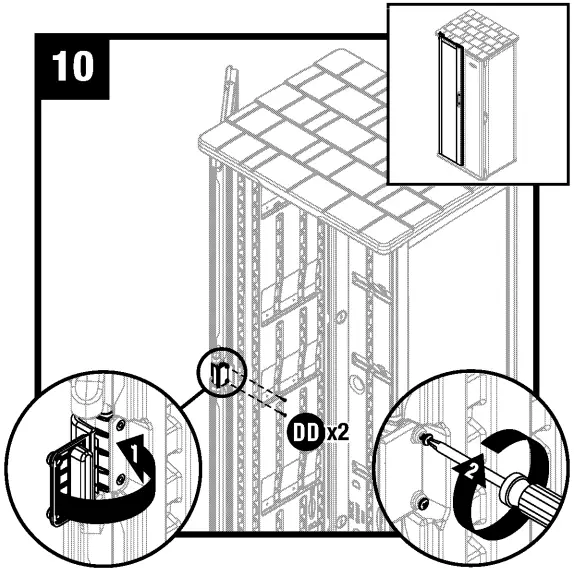 Suncast BMS1250 Vertical Storage Shed - fig 14