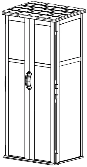 Suncast BMS1250 Vertical Storage Shed - fig 17