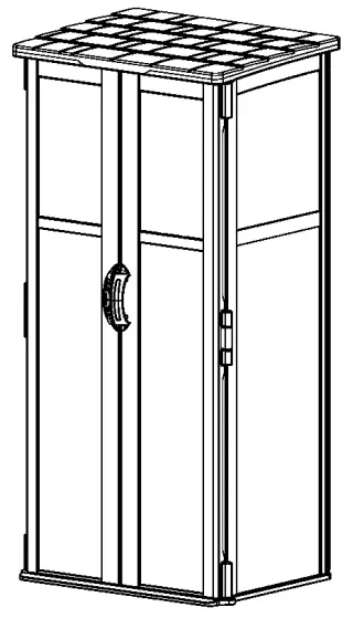 Suncast BMS1250 Vertical Storage Shed