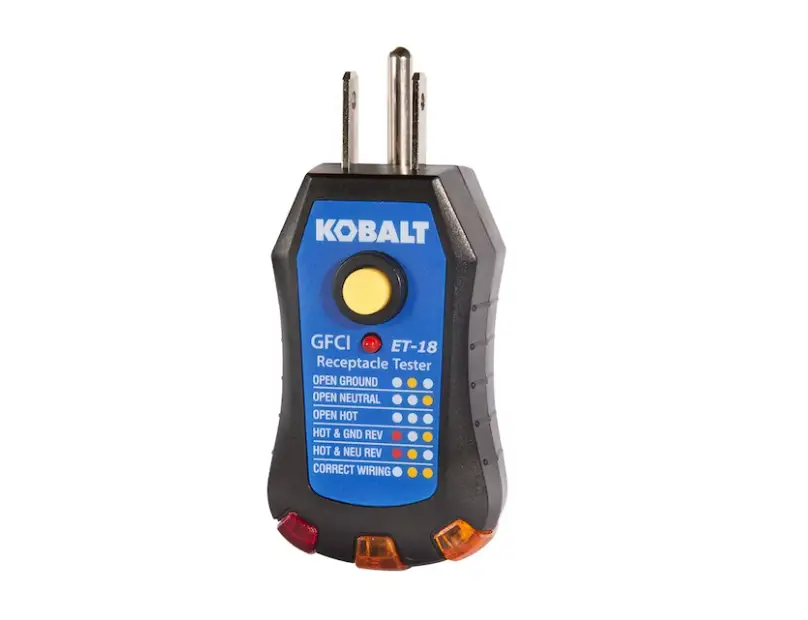 Kobalt Et-18 Receptacle Tester With Gfci Instruction Manual Kobalt Et-18 Receptacle Tester With Gfci Instruction Manual