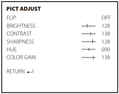 Runcam Racer -PICT ADJUST