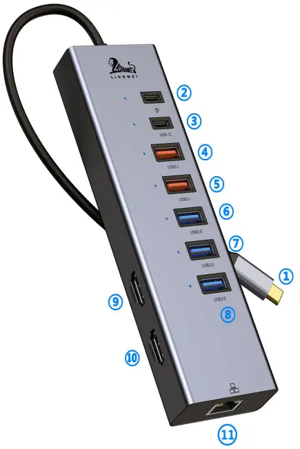 LIONWEI-LIUC4104-USB C-Docking-Station-Dual-Monitor-fig-2