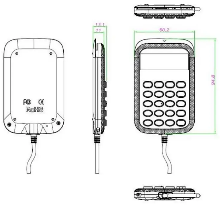 acs APG8201-B2 Smart Card Reader - Technical Specifications