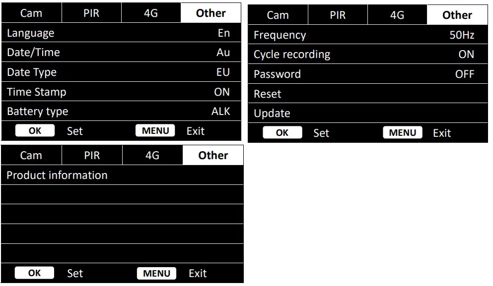 NUM AXES PIE1051 Trail Camera - Figure 7